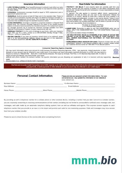 ZEA Rakbank Elite Bank wyciąg z kredytu hipotecznego w formatach Word i PDF, 3 strony 3